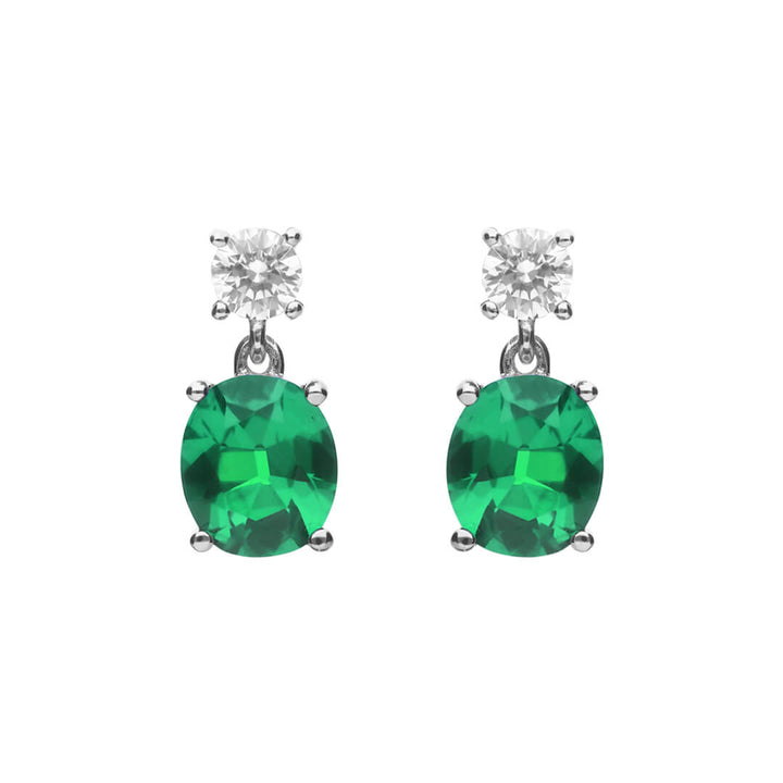 Diamonfire Oval Drop Earrings