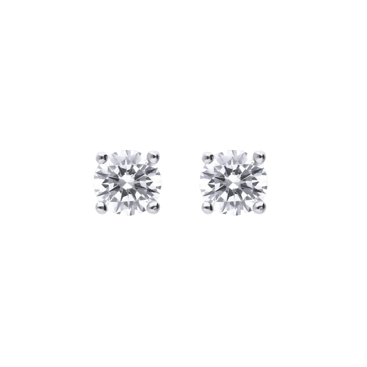 Diamonfire Four Claw Carat Stud Earrings