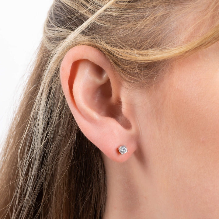 Diamonfire Four Claw Carat Stud Earrings