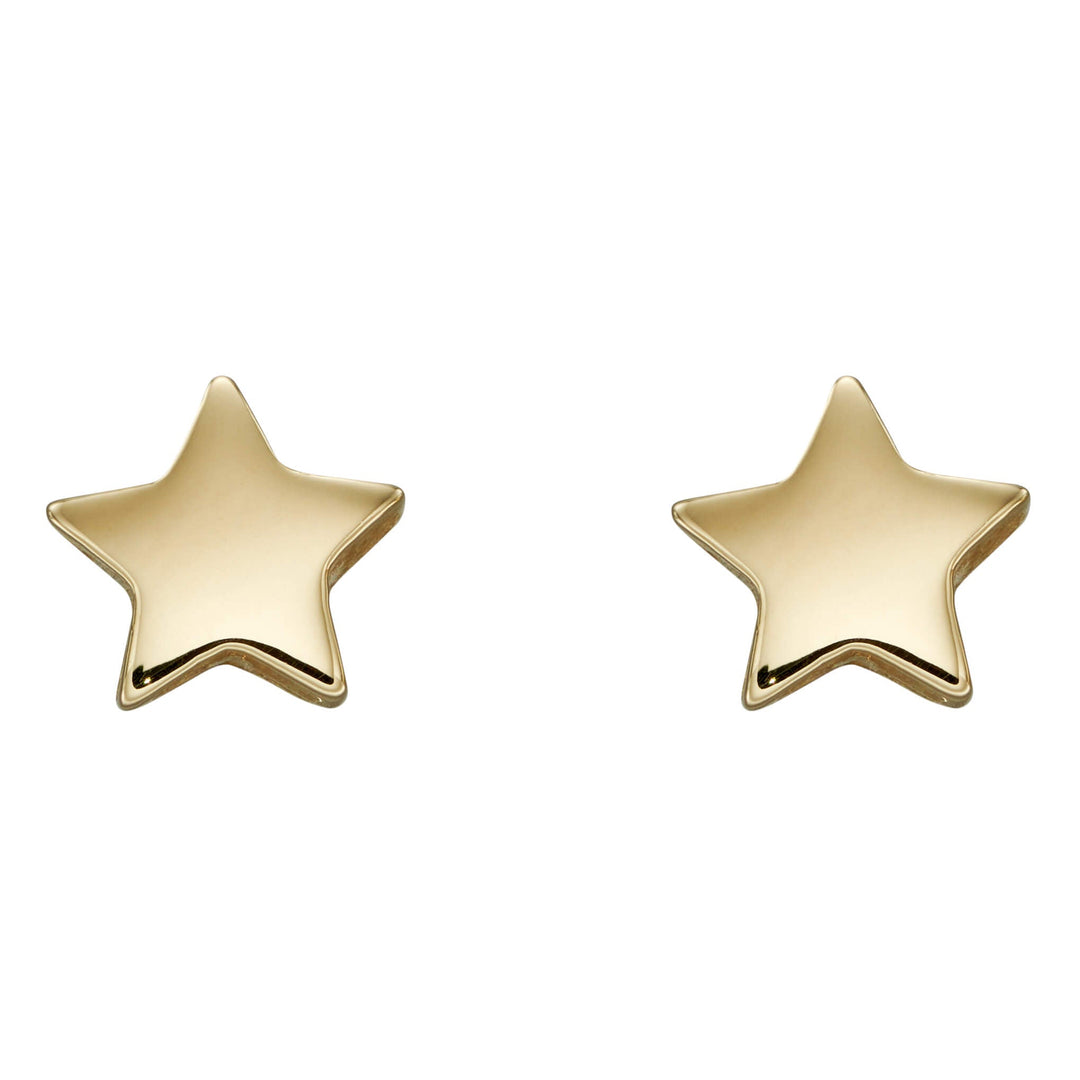 Elements Gold Small Star Stud Earrings