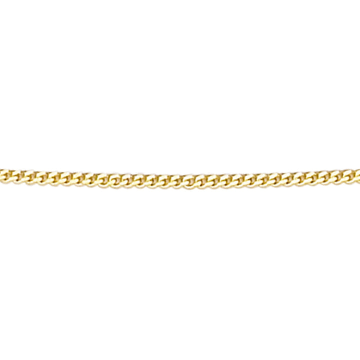 Elements Gold 0.8mm Diamond Cut Curb Chain 41cm-46cm