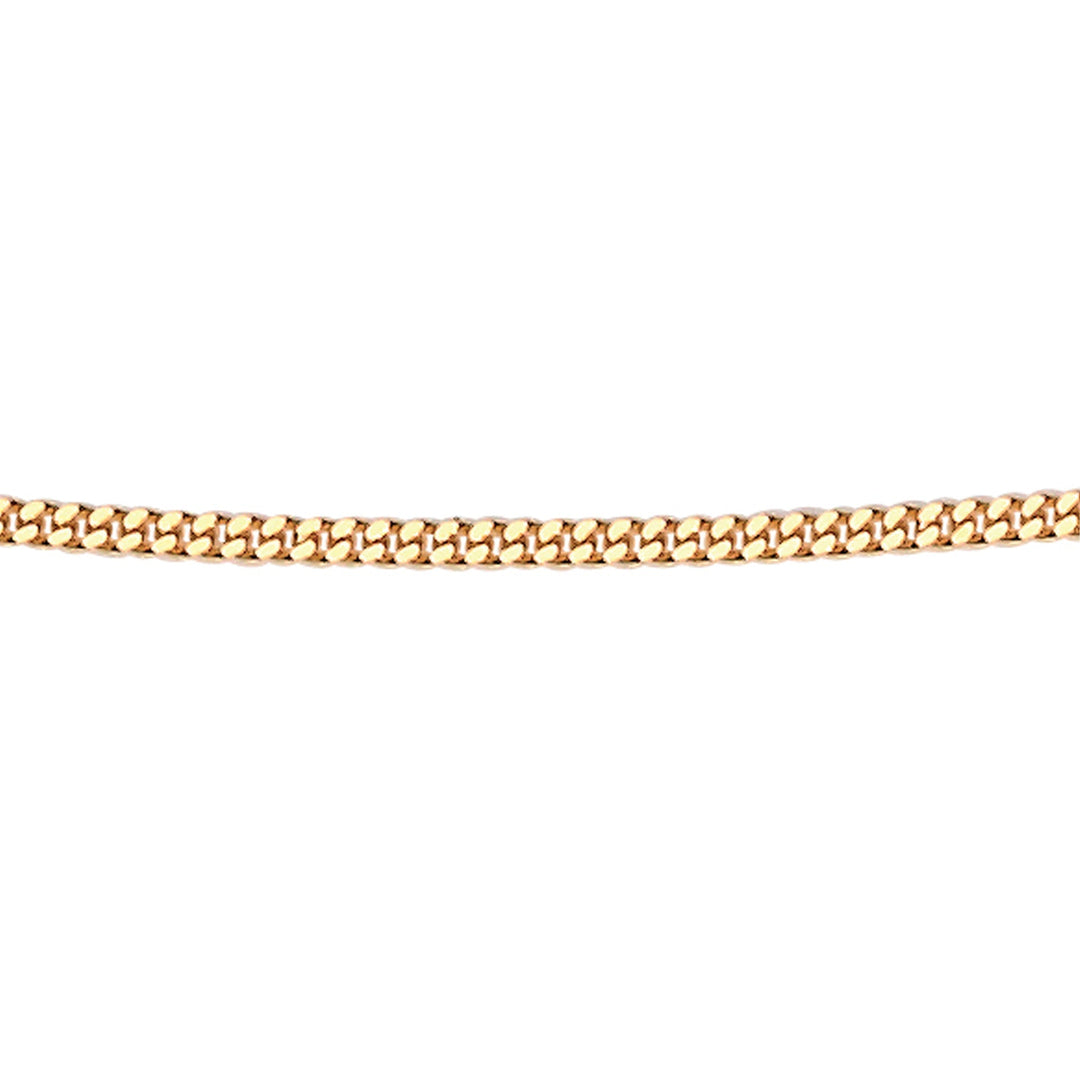 Elements Gold 1mm Diamond Cut Curb Chain 46cm/18"