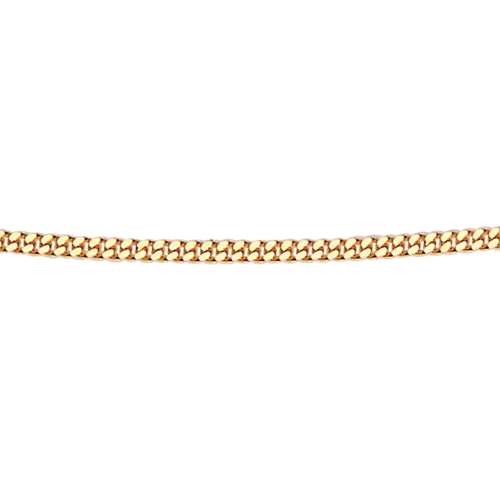Elements Gold 1mm Diamond Cut Curb Chain 46cm/18"