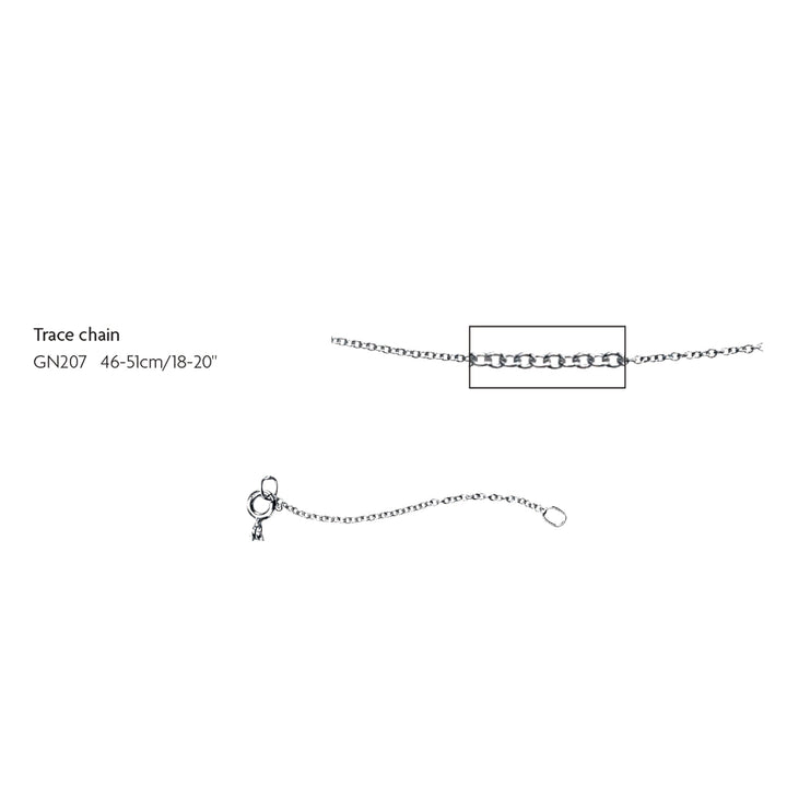 Elements Gold 1.2mm Trace Chain 46cm-51cm