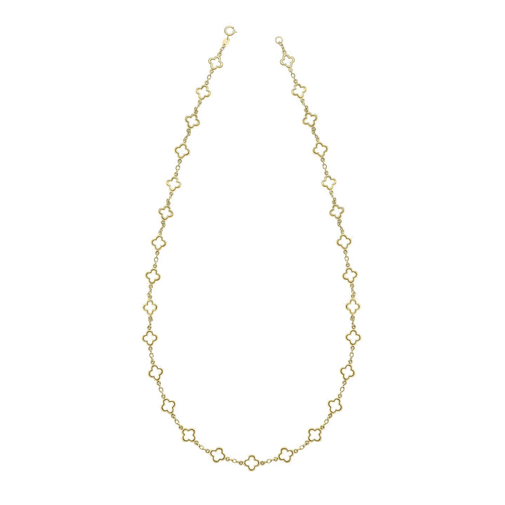 Elements Gold Quatrefoil Station Necklace