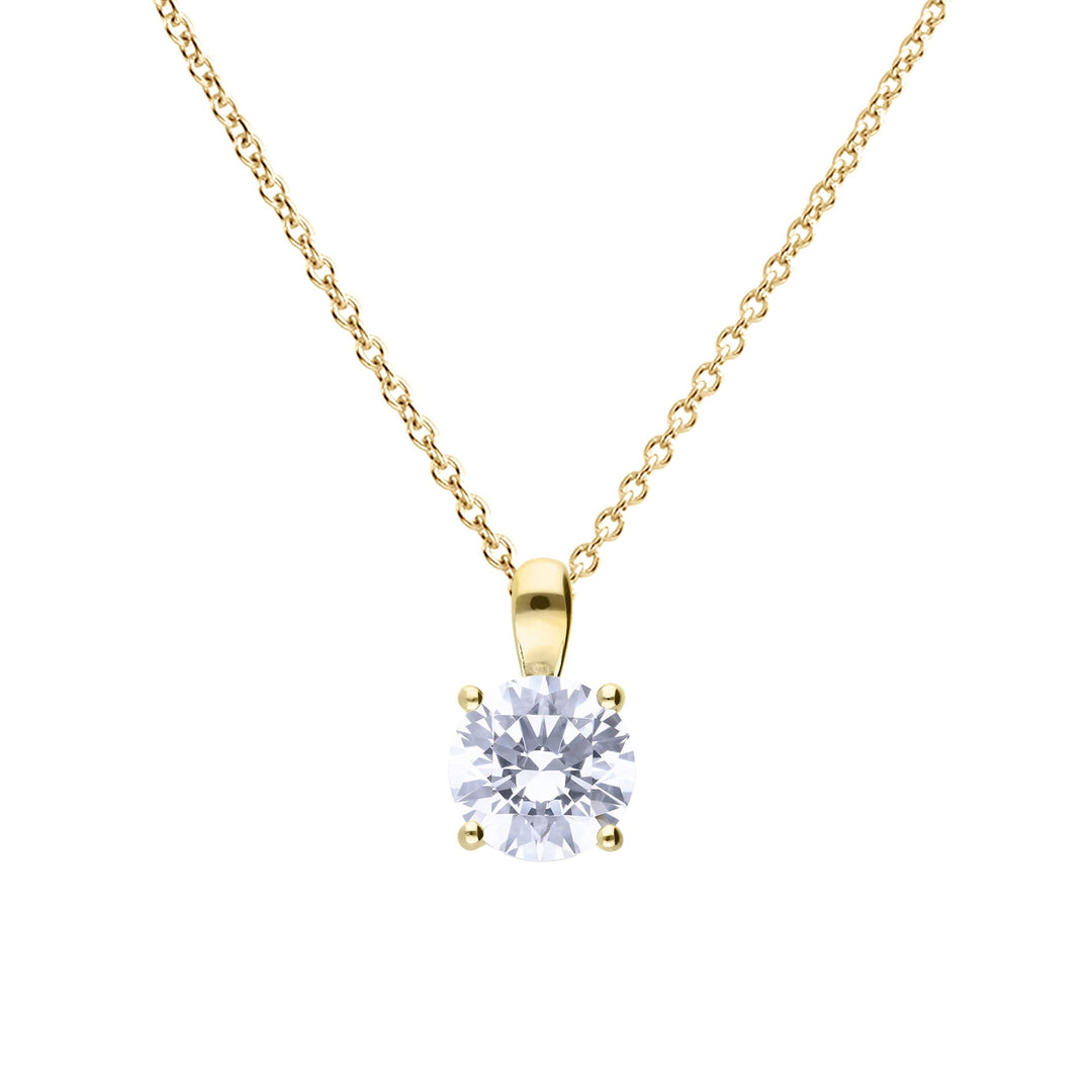 Diamonfire Four Claw Carat Pendant