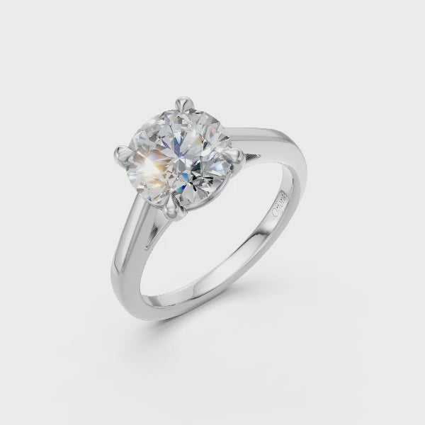 Platinum Laboratory Grown 2.00ct brilliant cut diamond solitaire ring